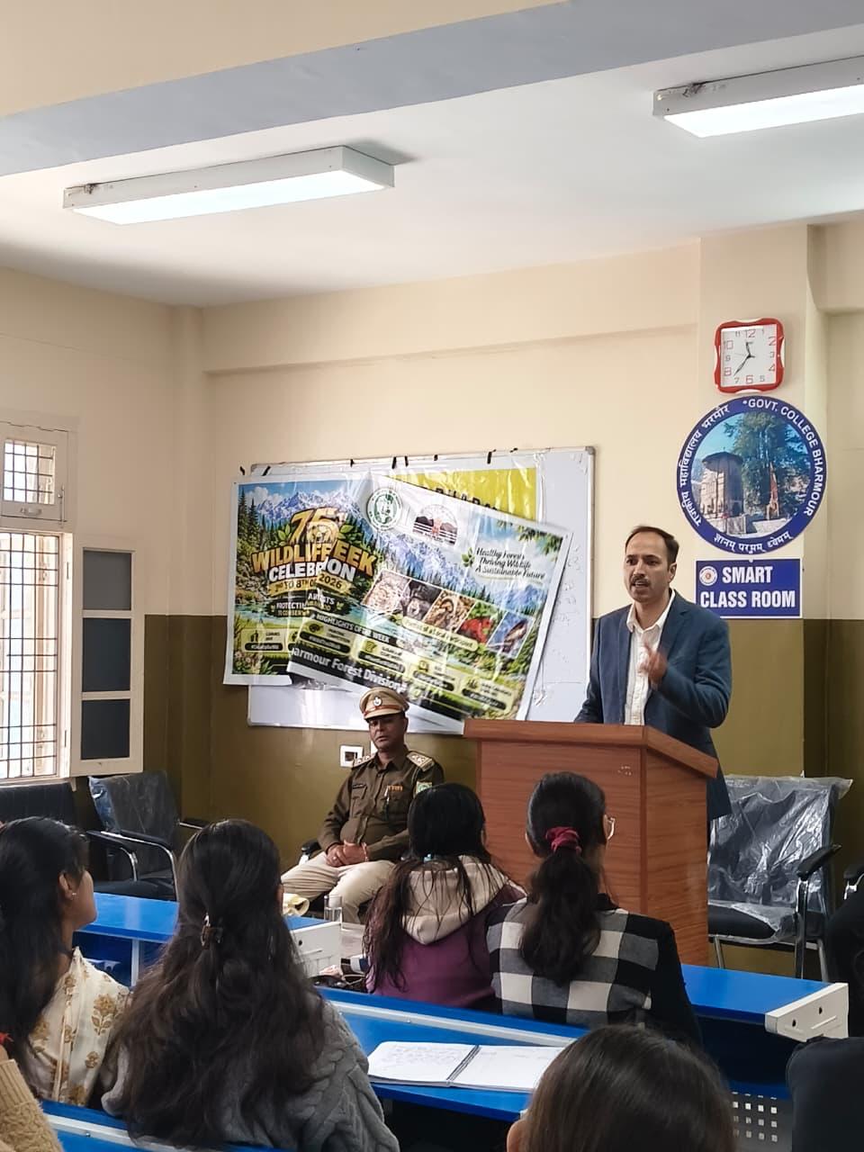 राजकीय महाविद्यालय भरमौर में वन्य जीव संरक्षण पर व्याख्यान आयोजित, 06 अक्टूबर 2026
